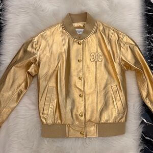 Celine Metallic Gold Jacket